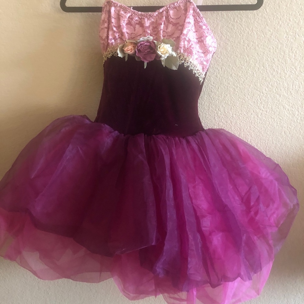 Burgundy  ballet dress